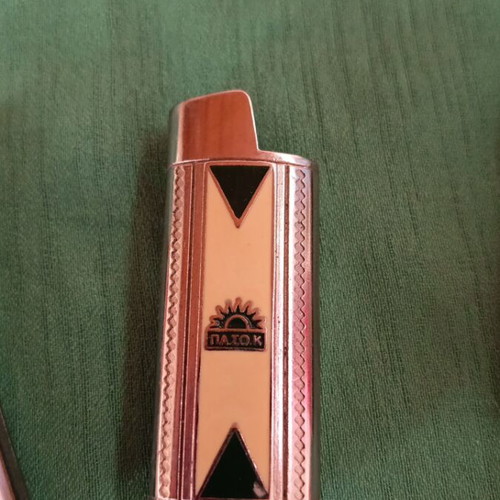 Metal PASOK cases set of 3, like new, collectible
