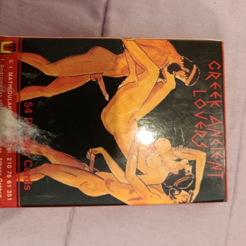 Greek Ancient Lovers playing cards set like new, 54 cards
