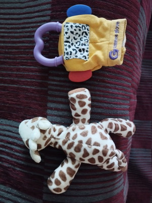 Soft Sophie giraffe doll and glove with Gummee teether used