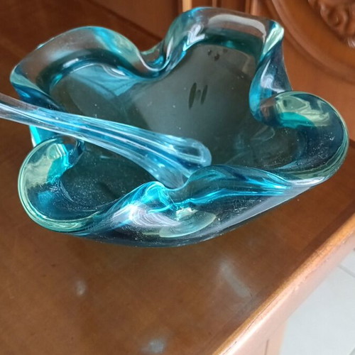 Murano glass set vase and bowl like new