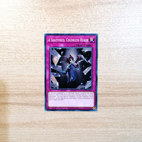 Yu-Gi-Oh! A Shattered, Colorless Realm Trap Card 1st Edition 2024