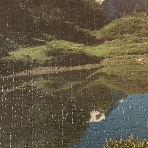 Puzzle board Alps like new, complete