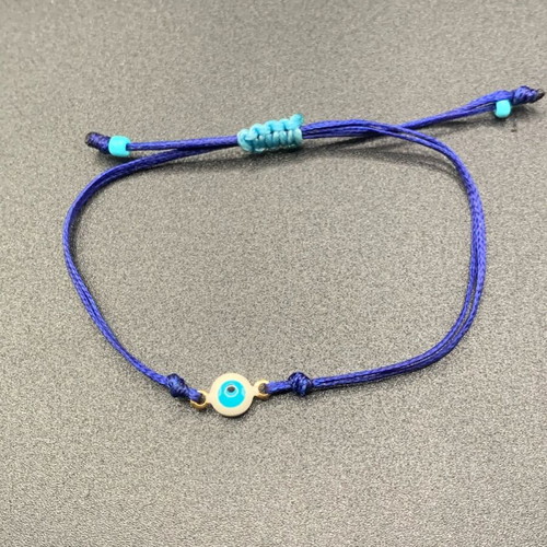 Macrame evil eye bracelet new, adjustable size, handmade