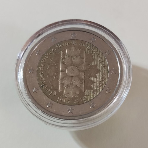 Αναμνηστικό δίευρο Γαλλίας 2018 Bleuet de France μεταχειρισμένο