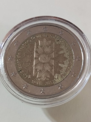 Αναμνηστικό δίευρο Γαλλίας 2018 Bleuet de France μεταχειρισμένο