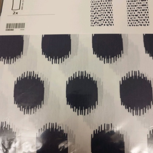 white blue curtain ikea sommar 2017 in packaging, intact