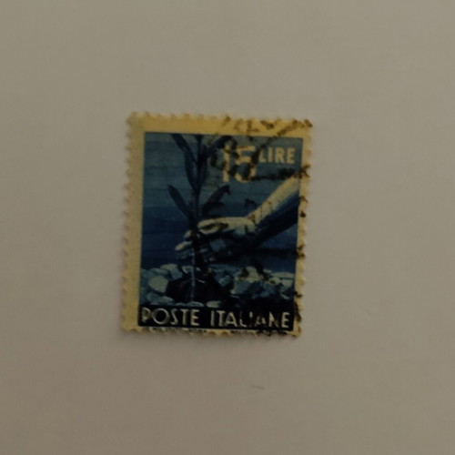 Italian collectible postage stamp 15 Lire Poste Italiane like new