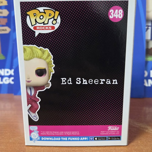 Funko Pop Rocks Ed Sheeran #348 Diamond Collection new figure