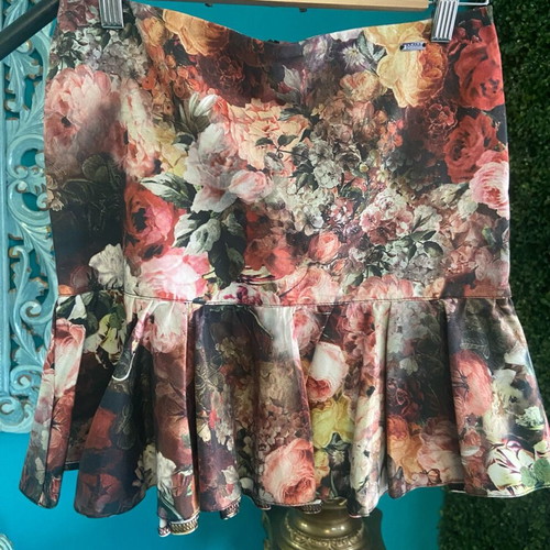 Mini floral skirt with ruffles Mohito new multicolor XS