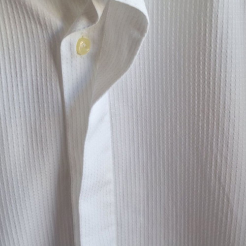 Prince Oliver Luxury XXL men's white dress shirt with French cuffs