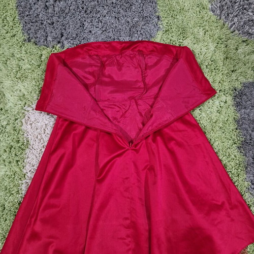Staples dress red with bow, like new, size M