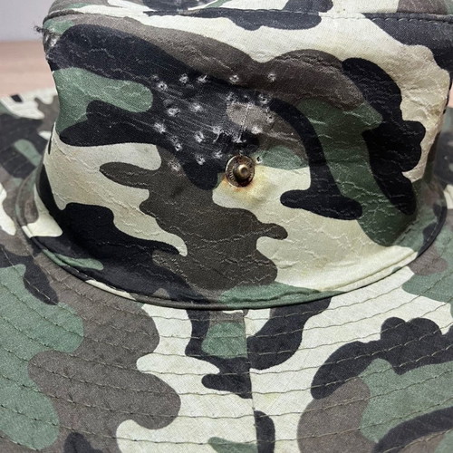 Camouflage hat used