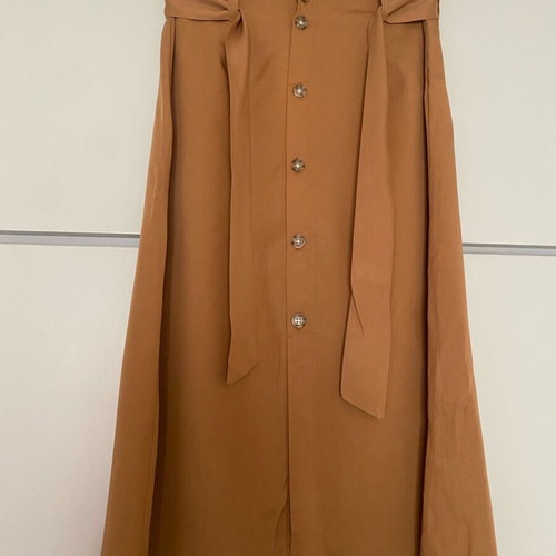 Midi skirt Pink Woman like new, summer with buttons