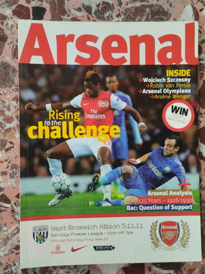 Match program Arsenal - West Brom 05.11.2011 like new