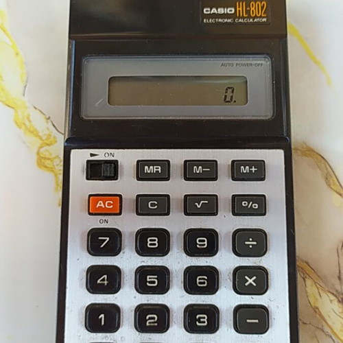 Casio HL-802 electronic calculator vintage, like new