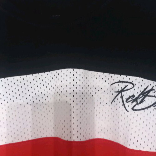 Men's blouse used, size XL, black and red