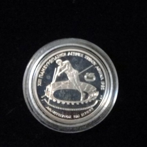 100 Drachma 1982 XIII European Athletics Championship, Athens 1982, High Jump like new