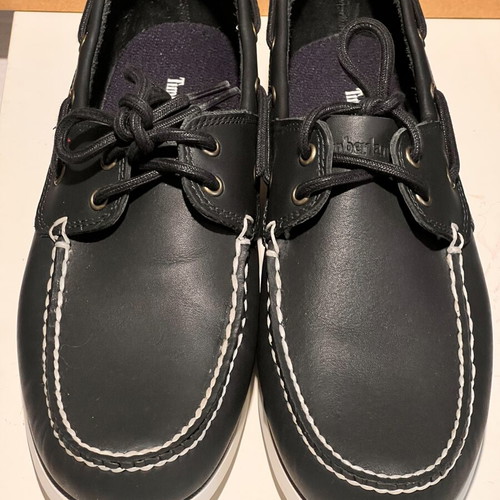 Timberland boat shoes leather navy blue