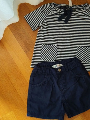 Σετ ρούχων για 2-3χρ μεταχειρισμένο, H&m σορτσάκι και Old Navy μπλουζάκι