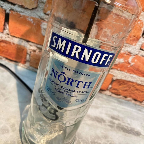 Desk lamp made from Smirnoff ice vodka bottle new