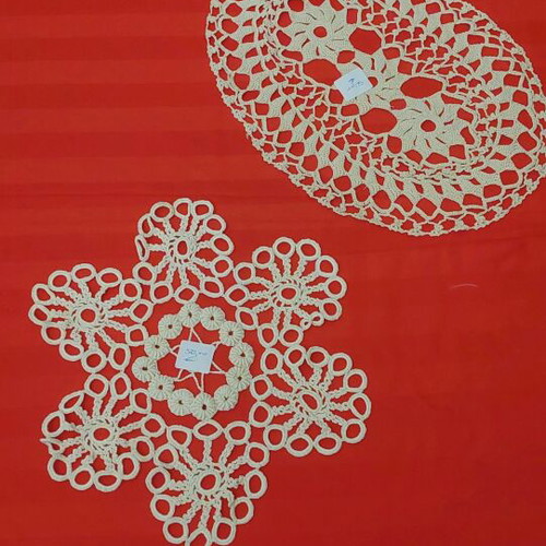 Handmade crochet doilies new, set of 2 pieces