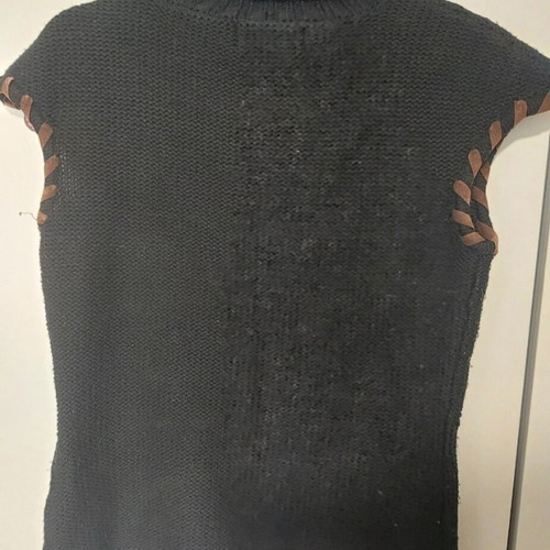 Y2K sleeveless sweater, black, size S/M