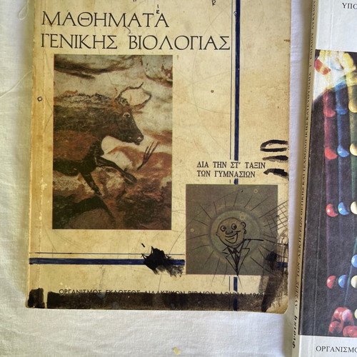 Set of 10 used school textbooks from various decades