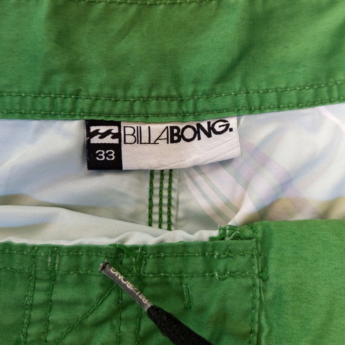 Billabong Men's Swimwear in green color size 33