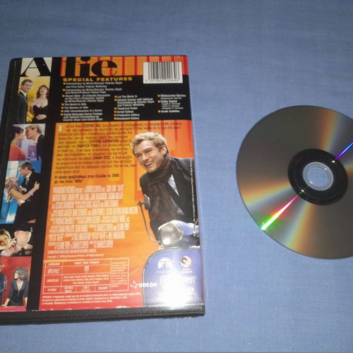Alfie DVD used with subtitles, romantic movie