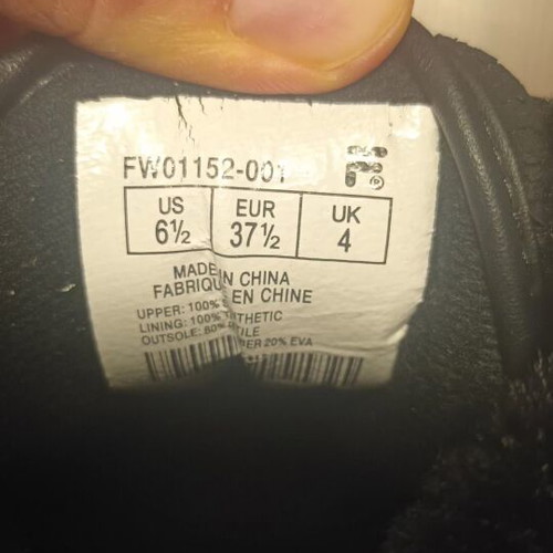 Fila women's shoes size 37.5, black, athletic