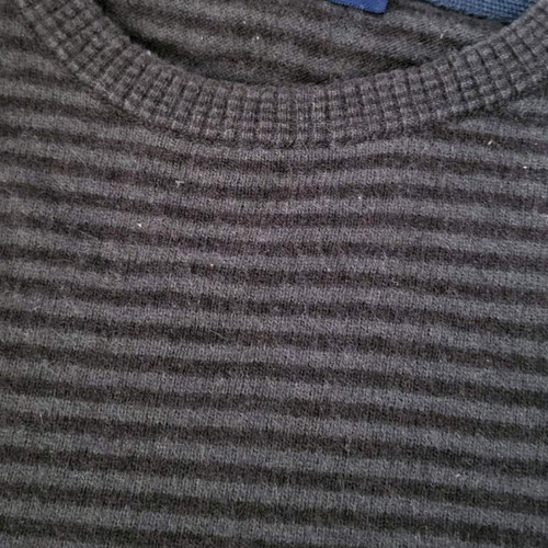 Trussardi Jean's wool striped sweater like new, size L gray