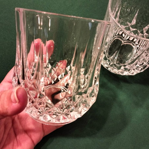 Longchamp crystal whiskey glasses, set of 2