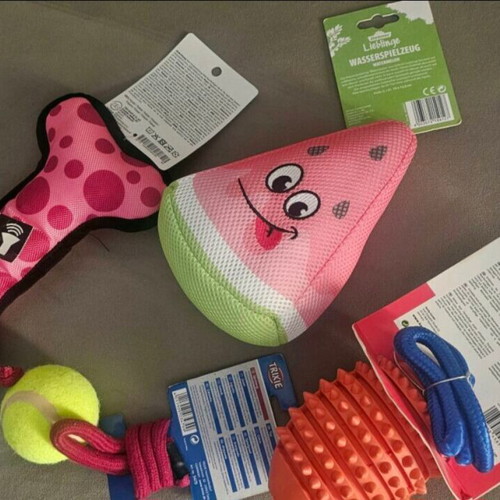 Dog toys new, pack of 4 pieces