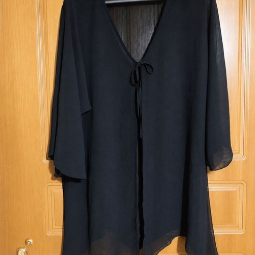 See-through shirt Phenomena No 5 black new, size 3XL/4XL
