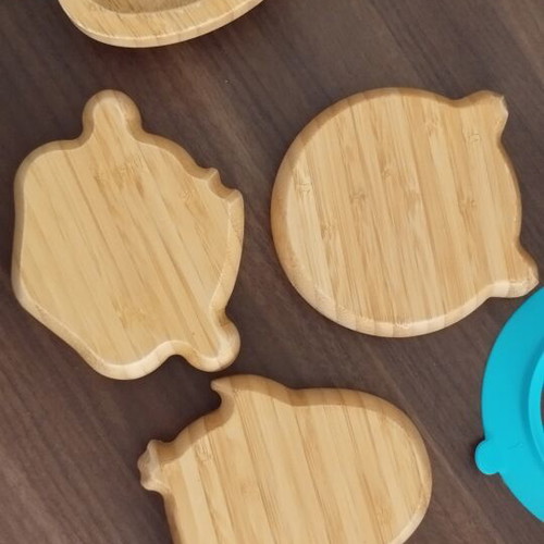 Σετ φαγητού μωρού Bamboo Bamboo με πιάτα, ποτήρι και κουτάλι