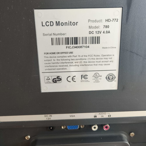 Proview LCD Monitor 17 inch Model 780 / HD-772
