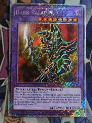 Dark Paladin Platinum Secret Rare κάρτα Yugioh σαν καινούργιο