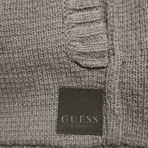 Guess knitted cardigan size Large like new, grey and blue