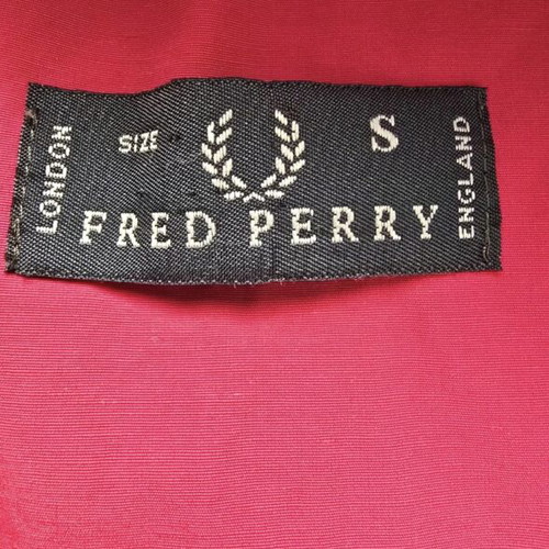 Fred Perry Harrington Bomber Jacket, red, size S