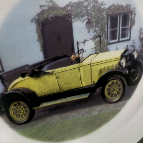Collection of old car plates like new, France de Limoges