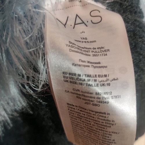 Y.A.S knitted sweater size M multicolor fuzzy like new