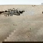  Αντίκα μεγάλη εγγλέζικη πιατέλα "Warranted Staffordshire  JC & CO"  του 1850.