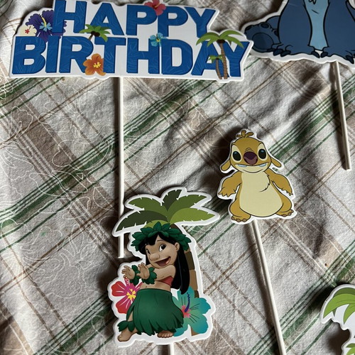 Lilo & Stitch Party Decorations and Cupcake Toppers new