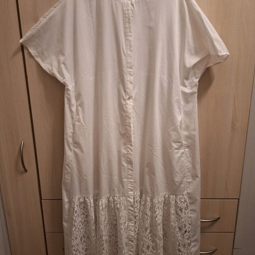 Shein white dress XL with pockets, lightweight, like new