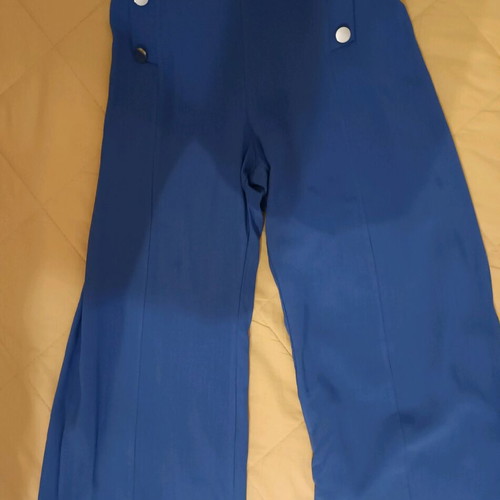 Girls' pants size 146 cm blue new for 12 years old