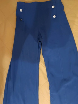 Girls' pants size 146 cm blue new for 12 years old