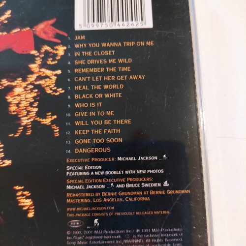 Michael Jackson Dangerous Special Edition CD, pop