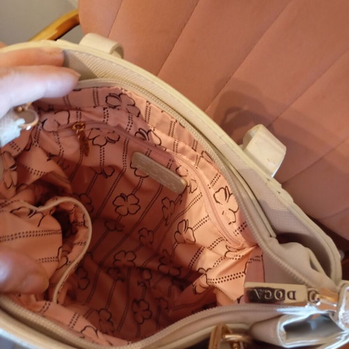 Doca crossbody bag like new, beige, summer style
