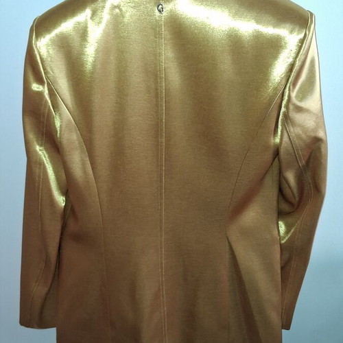 Guess jacket new, size small, gold satin fabric