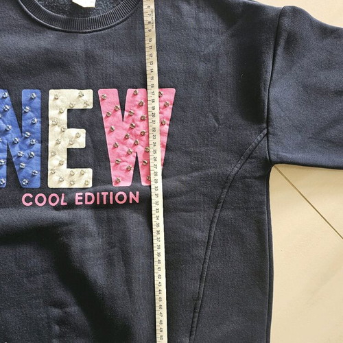 Zara blue sweatshirt like new with strass for 14-15 year old girl